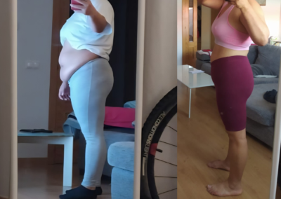 Resultado pérdida de grasa SandorFitness